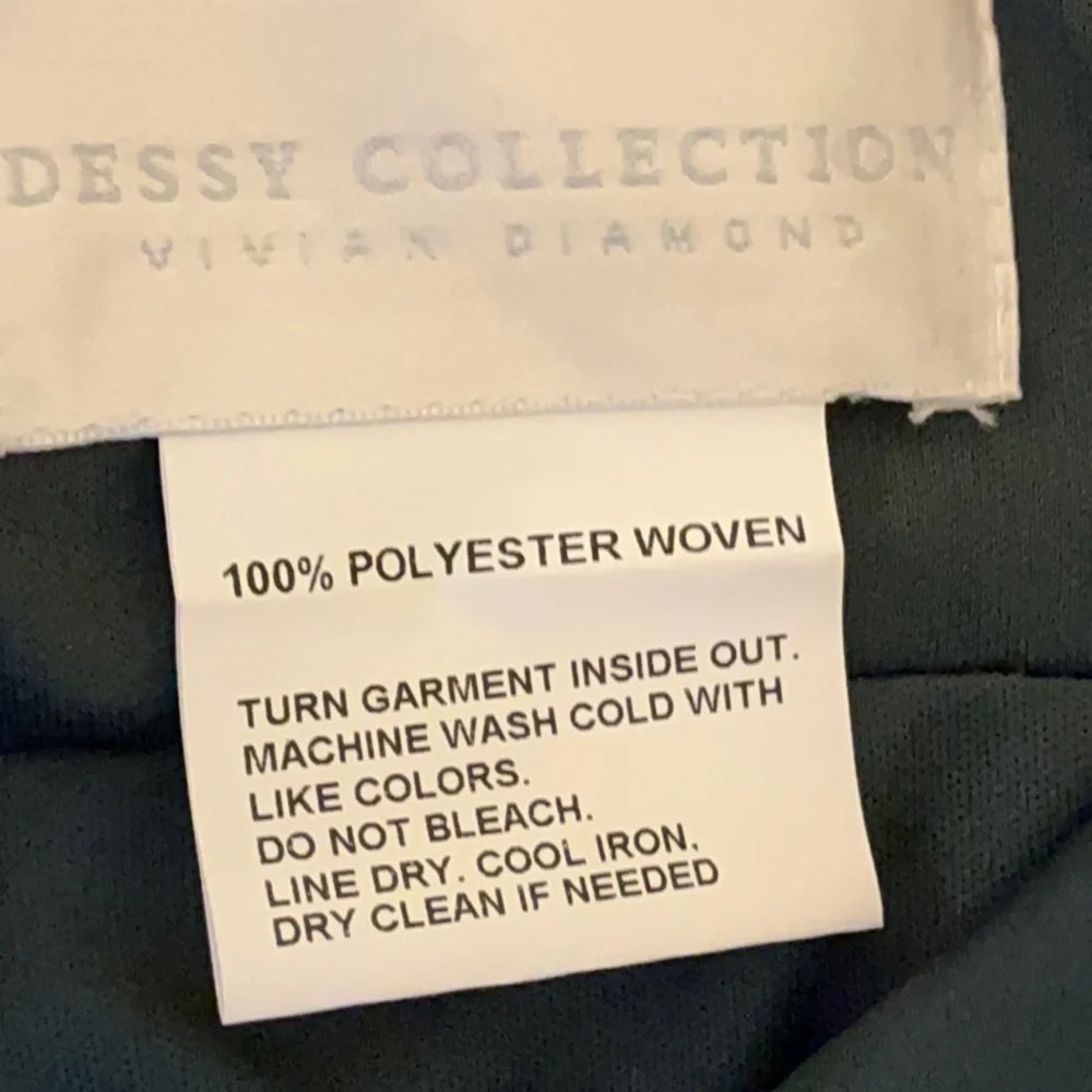 NWOT Dessy Collection Faux-Wrap Cowl-Neck Draped Maxi Dress Gown Size 16 3072
